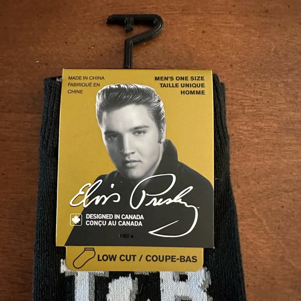 🌵3/$15 Elvis Presley Taking Care of Business low cut socks (see description)